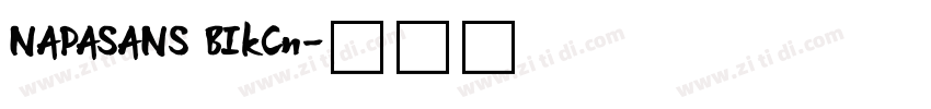NAPASANS BIkCn字体转换
